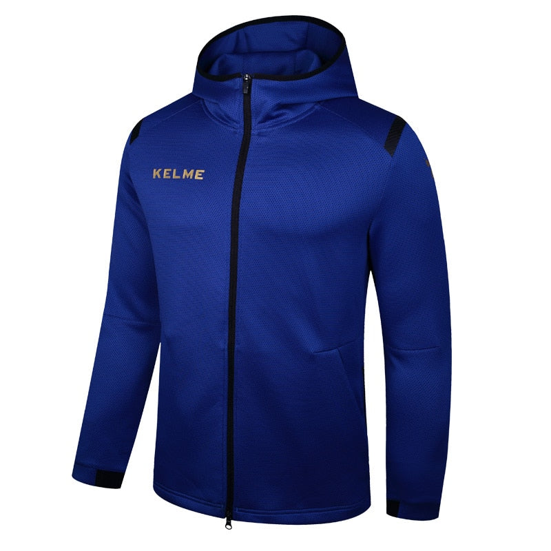 KELME Sports Jacket w Hood 3881336 - Asian Size S / Blue