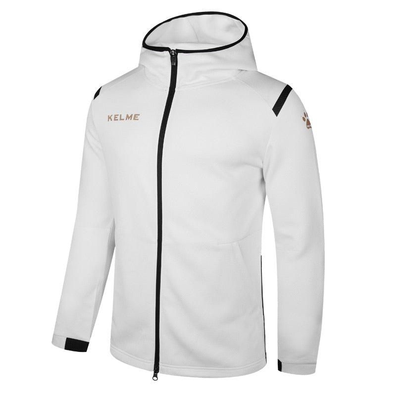 KELME Sports Jacket w Hood 3881336 - Asian Size S / White