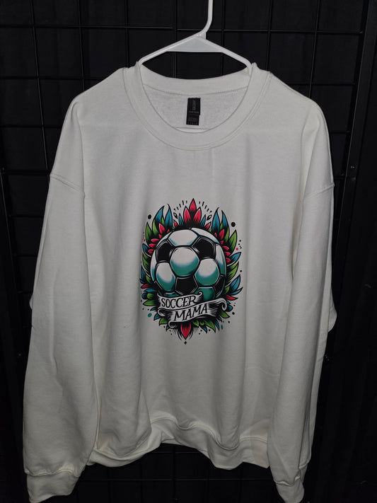 Soccer Mama Tattoo Crew Sweater