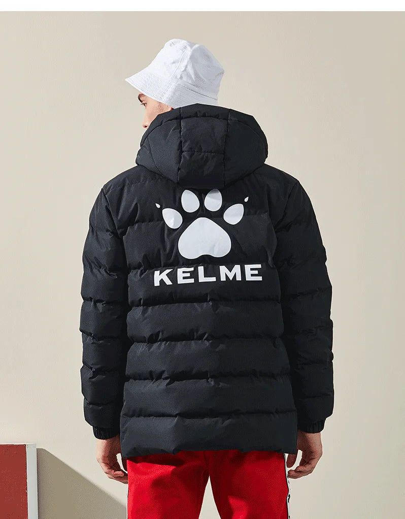 KELME Winter Men's Cotton Jacket Hooded