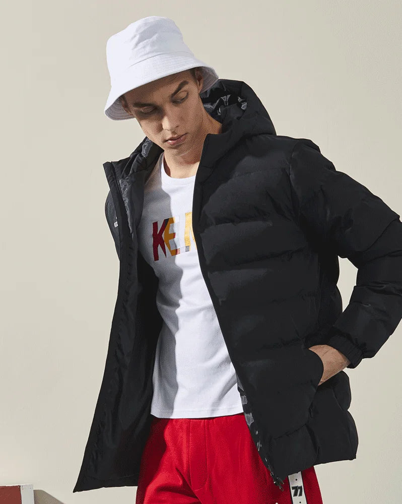 KELME Winter Men's Cotton Jacket Hooded