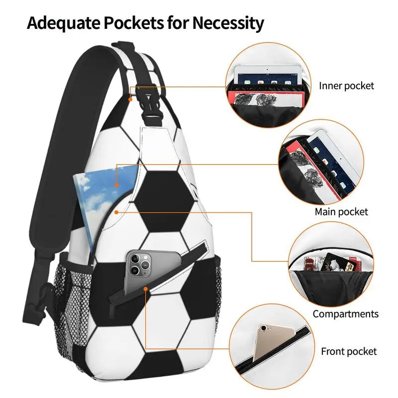 Soccer Ball Chest Crossbody Backpack