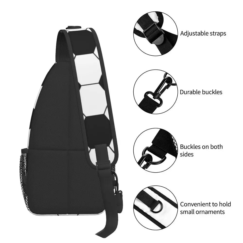 Soccer Ball Chest Crossbody Backpack