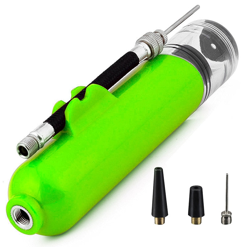 Portable Mini Ball Pump - green