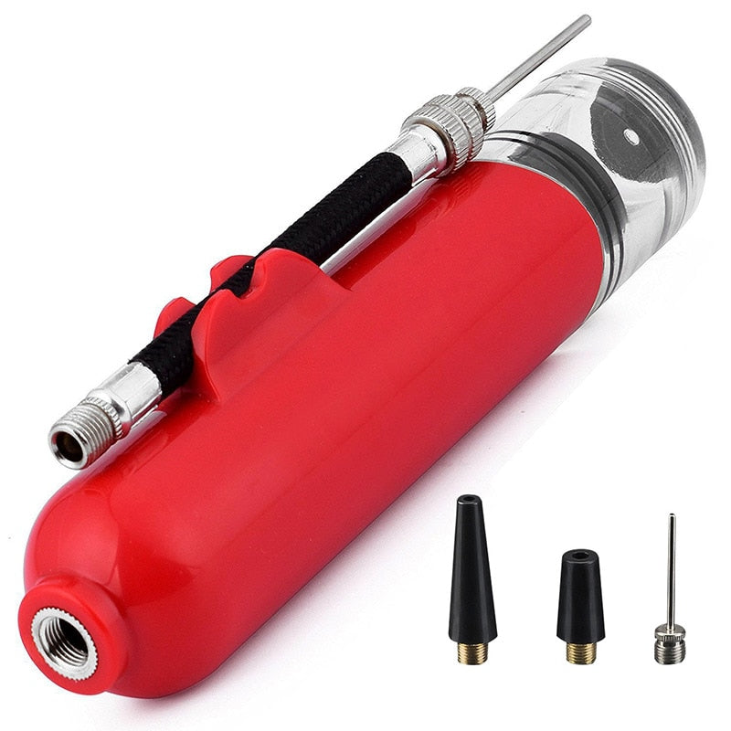 Portable Mini Ball Pump - red