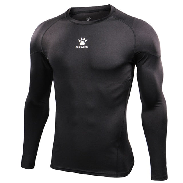 KELME Men Running Compression Fitness Shirt LS KMC160030 -