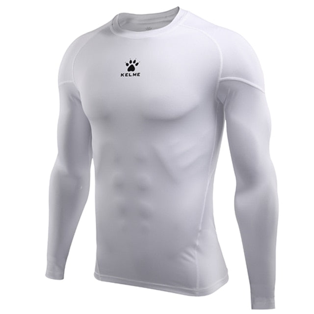 KELME Men Running Compression Fitness Shirt LS KMC160030 -