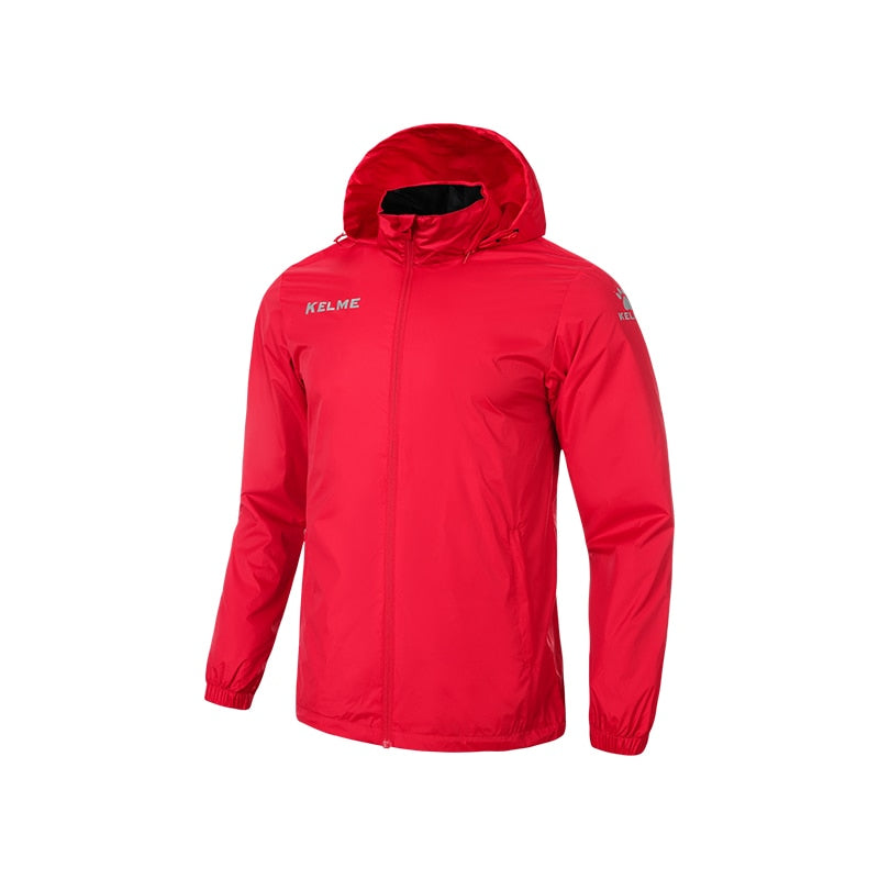 KELME Men’s Windbreaker Running Jacket - Red jacket /
