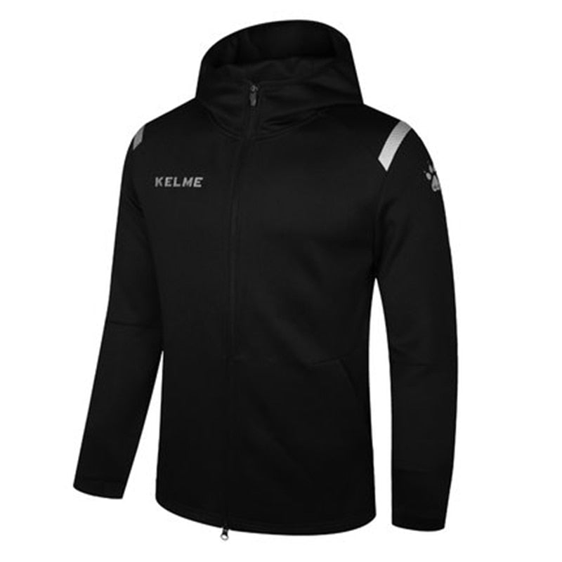 KELME Sports Jacket w Hood 3881336 - Asian Size S / Black